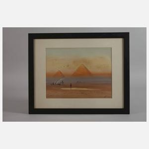 Frank Catano, Abendliche Rast vor den Pyramiden