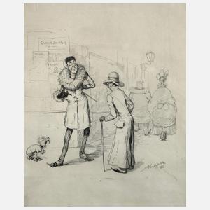 Prof. Adolf Hengeler, Illustrationsentwurf