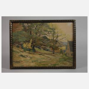 Prof. Carl Irmer, Baumgruppe im Sonnenschein