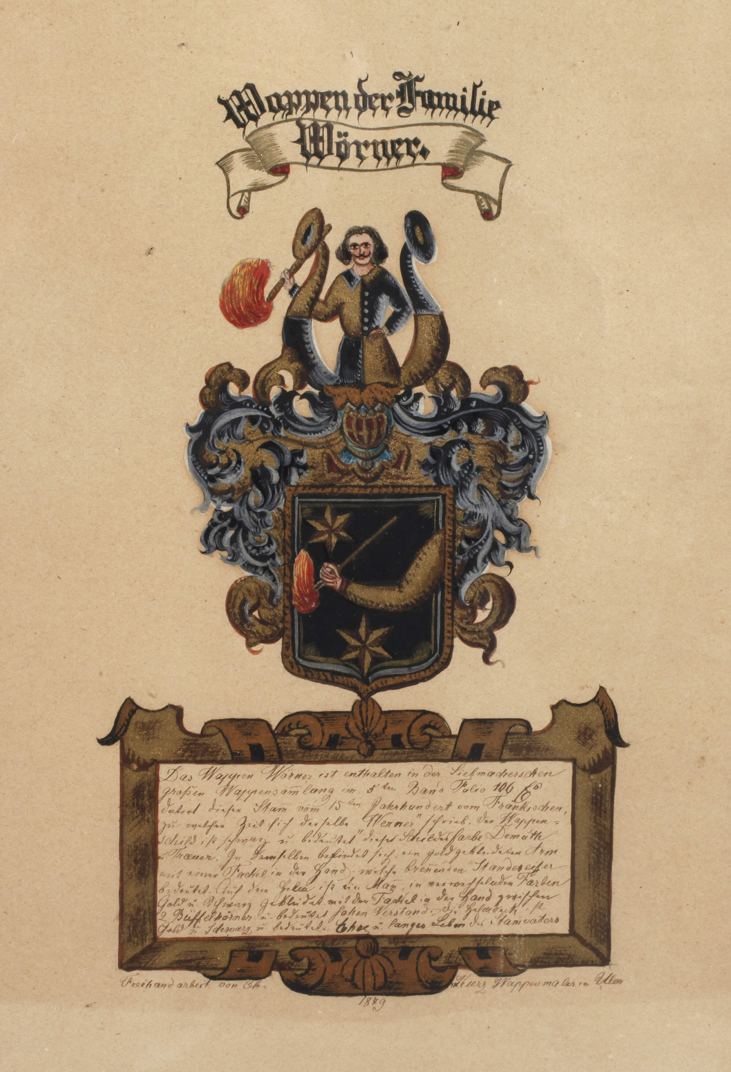 Christian Kurz, "Wappen der Familie Wörner"