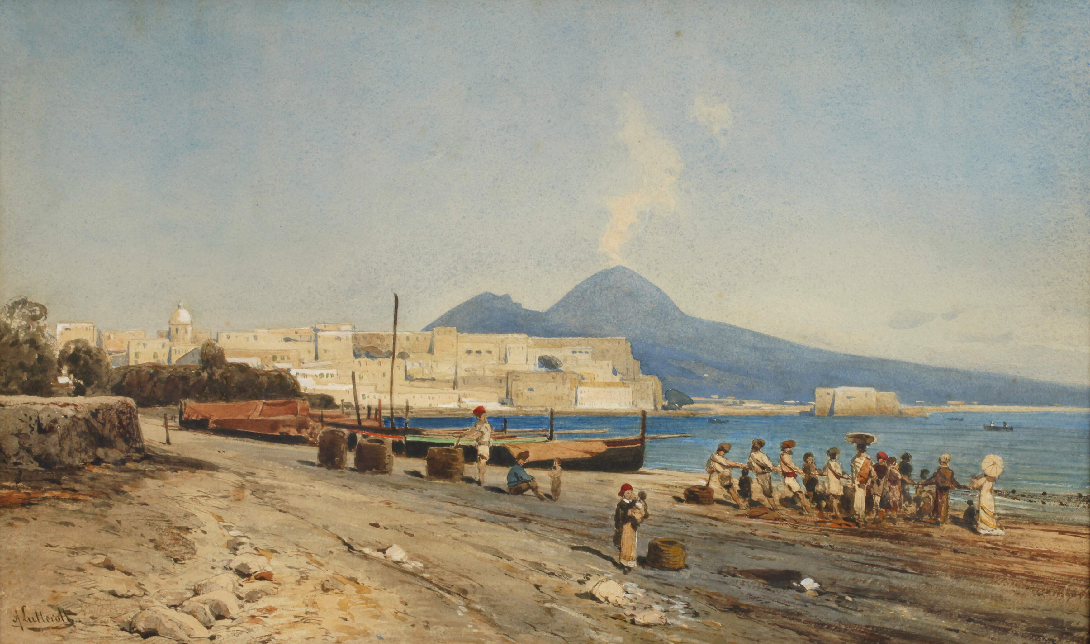 Prof. Ascan Lutteroth, In der Bucht von Neapel