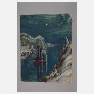 Heinz Grete, Mondnacht an der Küste