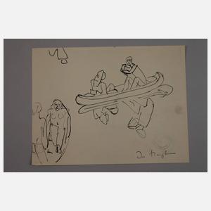 Prof. Ivo Hauptmann, Zwei Studienblätter