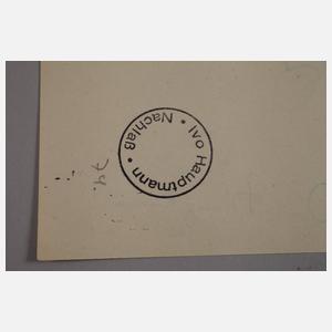 Prof. Ivo Hauptmann, Zwei Studienblätter