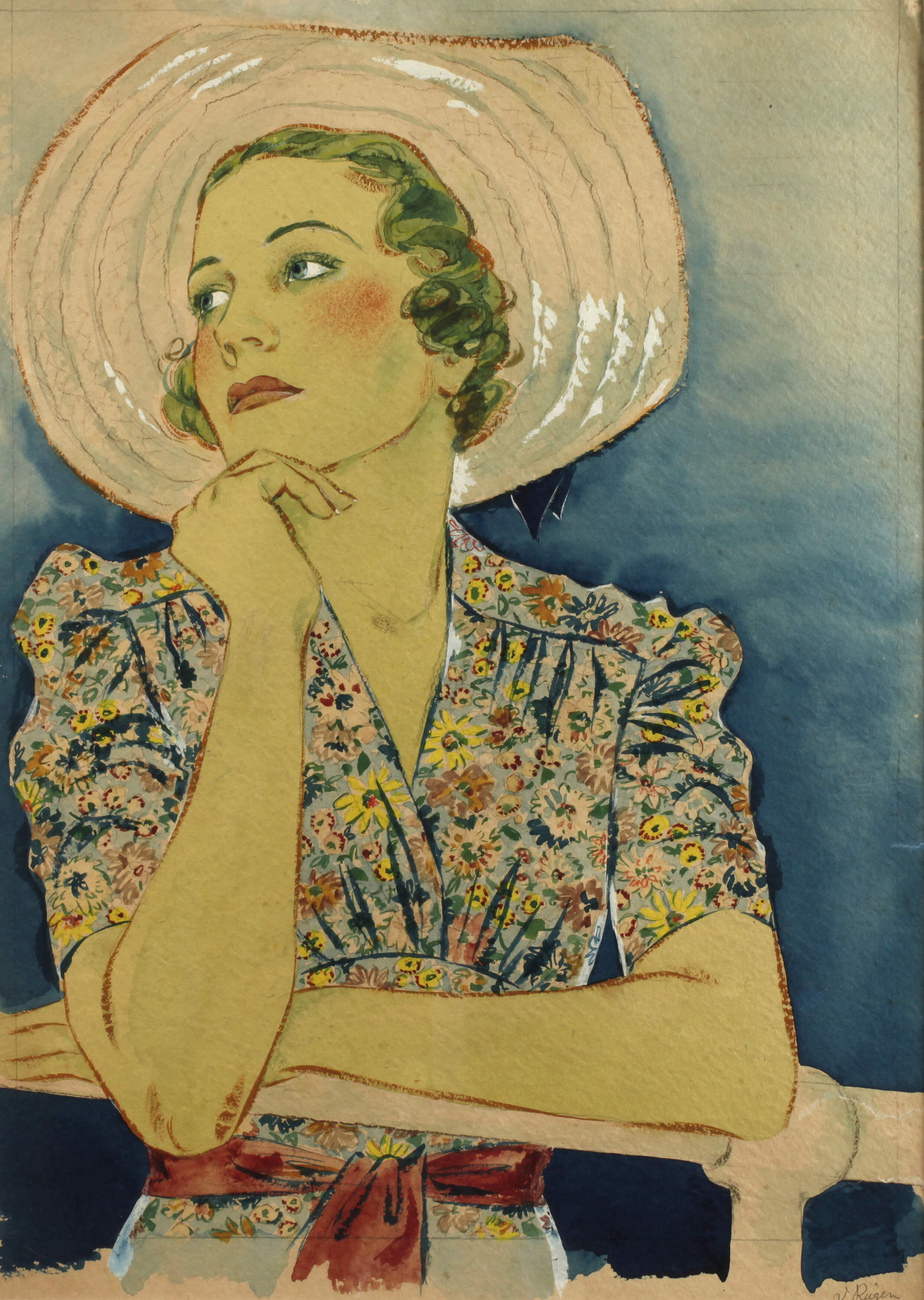 Irena von Rügen, Dame mit Hut