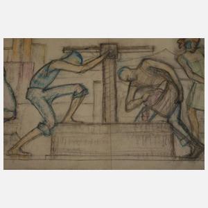 Otto Surges, Wandgestaltungs-Entwurf