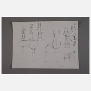 Prof. Joachim Bandau, Konstruktionszeichnung