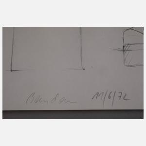 Prof. Joachim Bandau, Konstruktionszeichnung