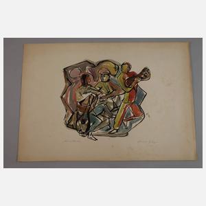 Hans Eric Fischer, attr., "Musikanten"