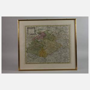 Homanns Erben, Karte Sachsen