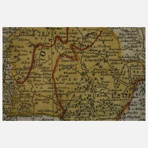 Homanns Erben, Karte Sachsen