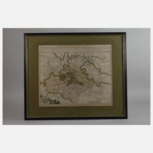 Pieter Schenck, Kupferstichkarte Sachsen