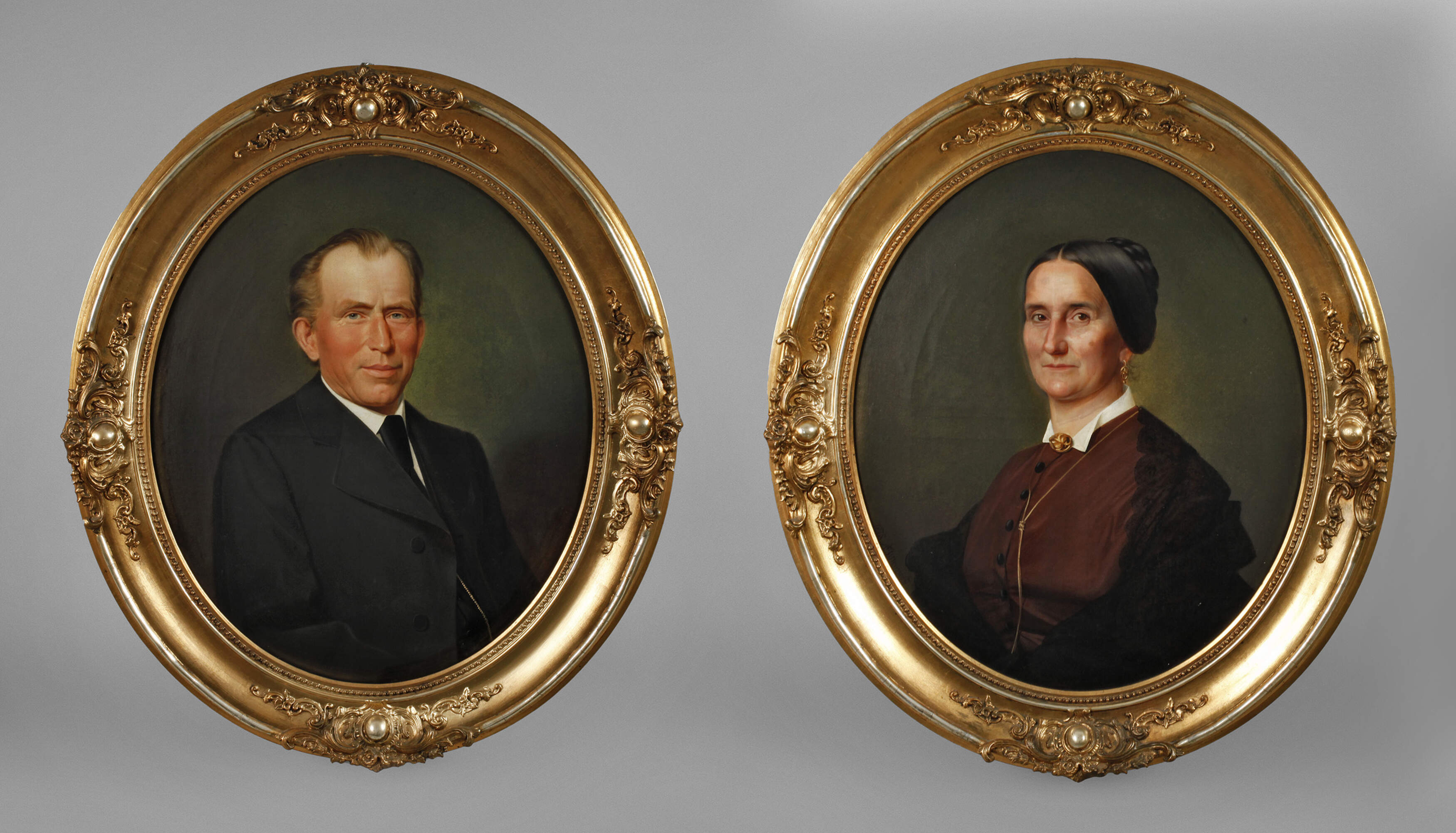 Carl Mittenzwey, Paar Portraitpendants