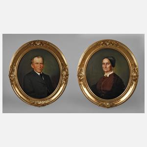 Carl Mittenzwey, Paar Portraitpendants