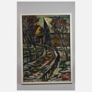 Fredo Bley, Verschneite vogtländische Dorfstraße