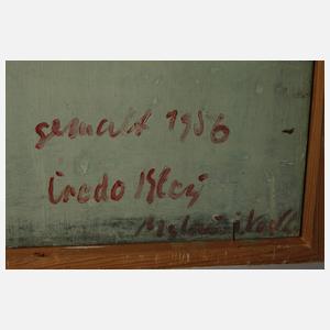 Fredo Bley, Verschneite vogtländische Dorfstraße