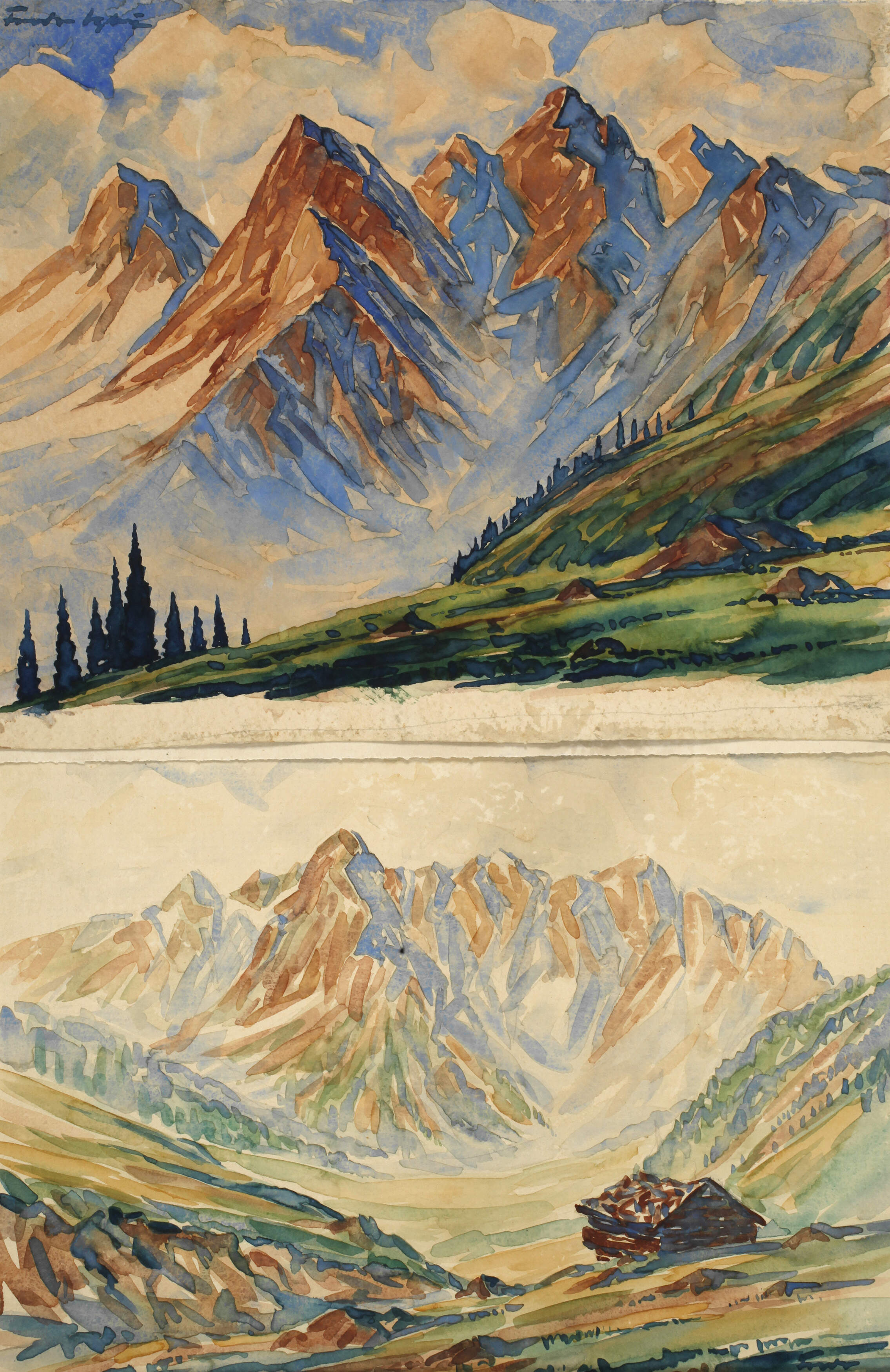 Fredo Bley, Zwei Hochgebirgslandschaften