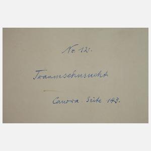 Walther Gasch, "Traumsehnsucht"