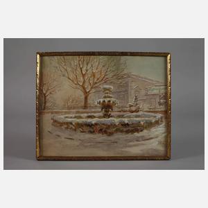 Karl Hübschmann, Winter im Zwinger Dresden