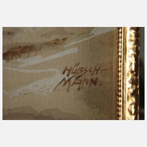 Karl Hübschmann, Winter im Zwinger Dresden