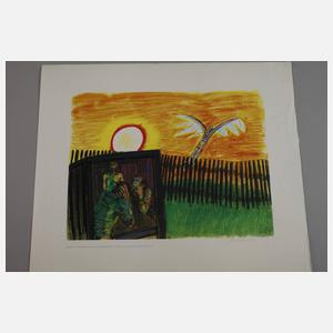 Wolfgang Mattheuer, "Der Nachbar der will fliegen"