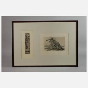 Prof. Richard Müller, Zwei Radierungen