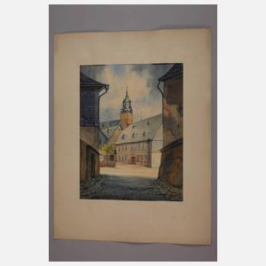 Hans Weiß-Aue, "Schneeberg Zobelplatz"