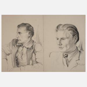 Hans Weiß-Aue, Zwei Herrenportraits