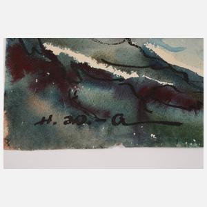 Hans Weiß-Aue, Bauernhaus im Vorfrühling