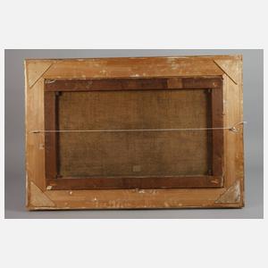 Romantische italienische Landschaft mit Hirten