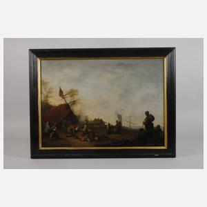 Barocke Gesellschaft am Meeresstrand