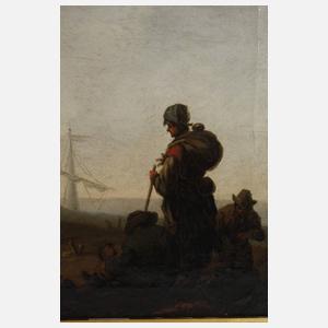 Barocke Gesellschaft am Meeresstrand