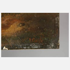 Willem de Klerk, attr., Romantische Landschaft