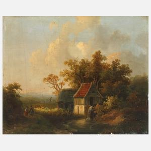 Willem de Klerk, attr., Romantische Landschaft