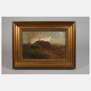 Hans Dvorak, Landschaft mit Burg