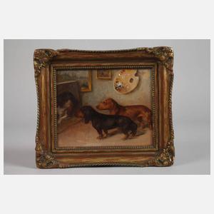 Josef Heimerl, Hunde im Atelier