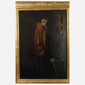 Charles van Meer, attr., Andächtiger Mönch