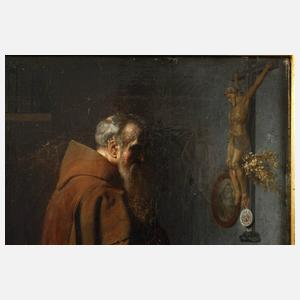 Charles van Meer, attr., Andächtiger Mönch