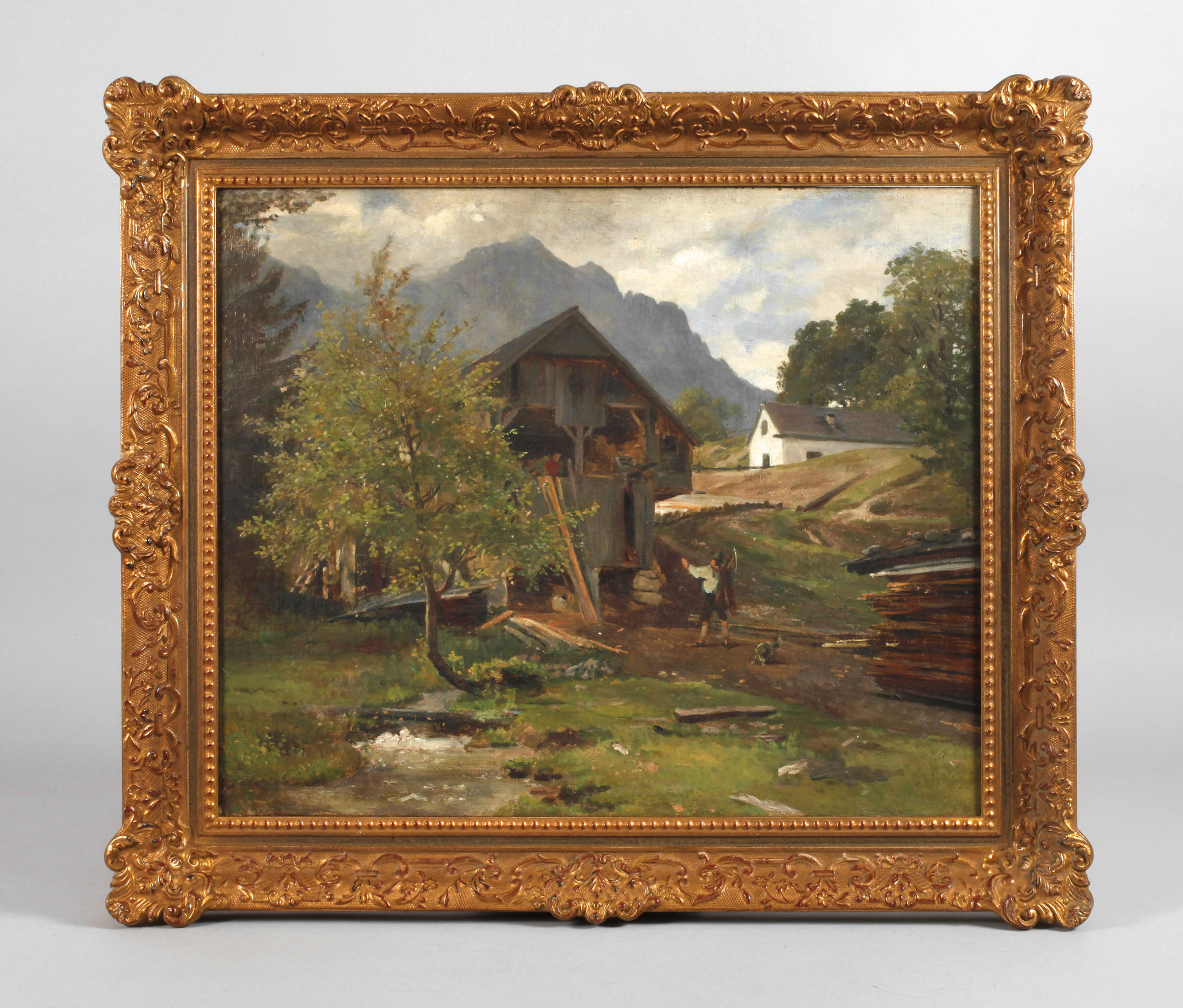 August Heinrich Niedmann, attr., An der Brettmühle