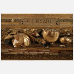 J. Renard, Waldweg mit Bäuerin