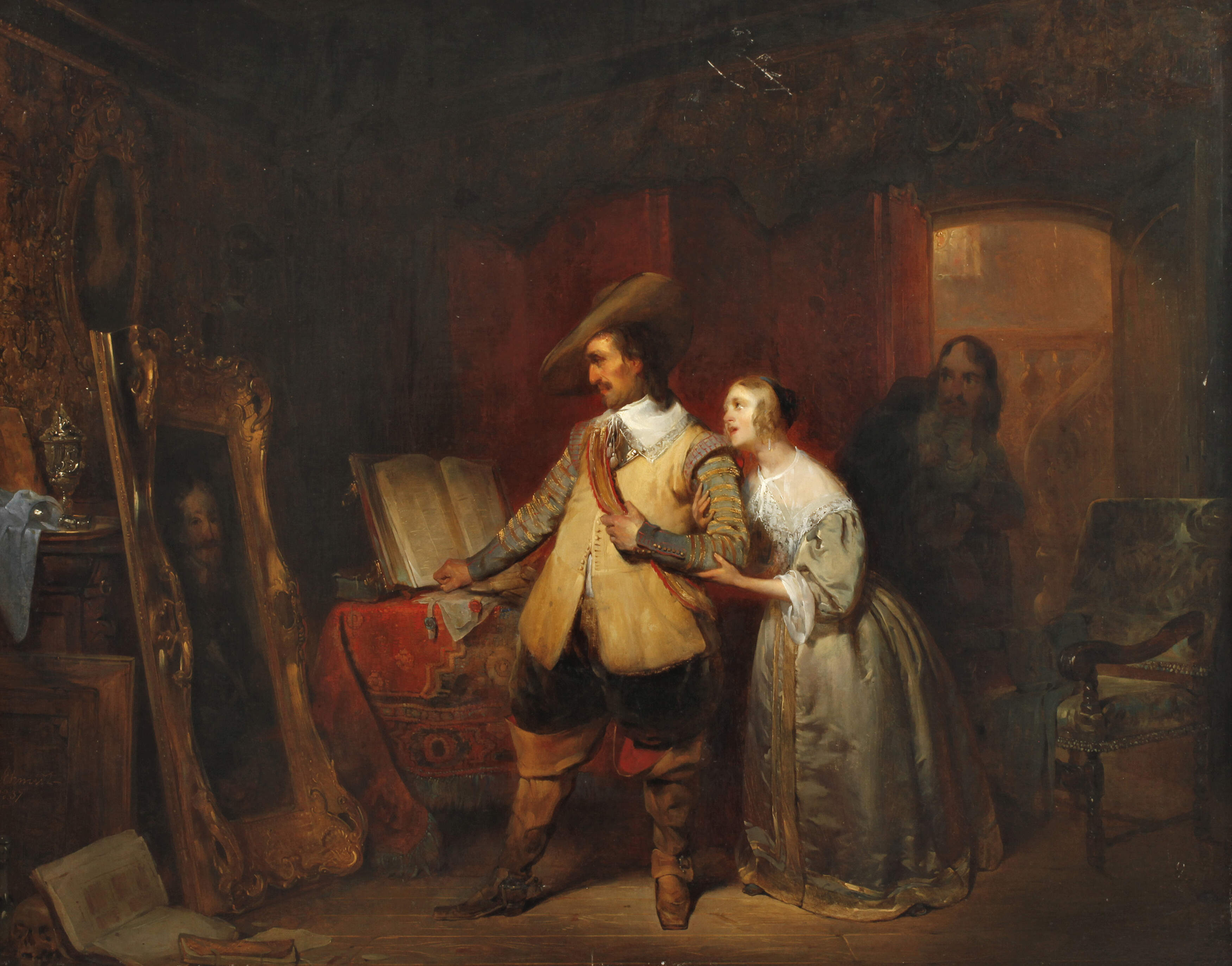 Karel Schmidt, Cromwell vor seinem Portrait