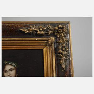 Biedermeierportrait einer jungen Dame