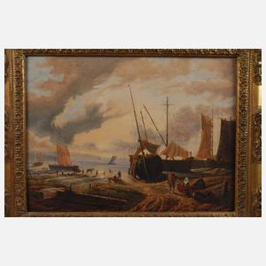 Holländische Hafenszene