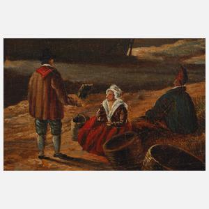 Holländische Hafenszene