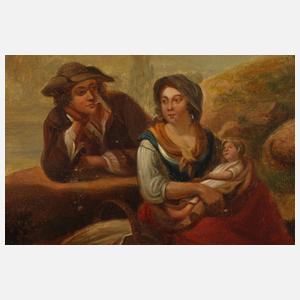 Arkadische Landschaft mit Hirten