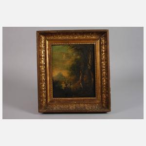 Wanderer in Landschaft