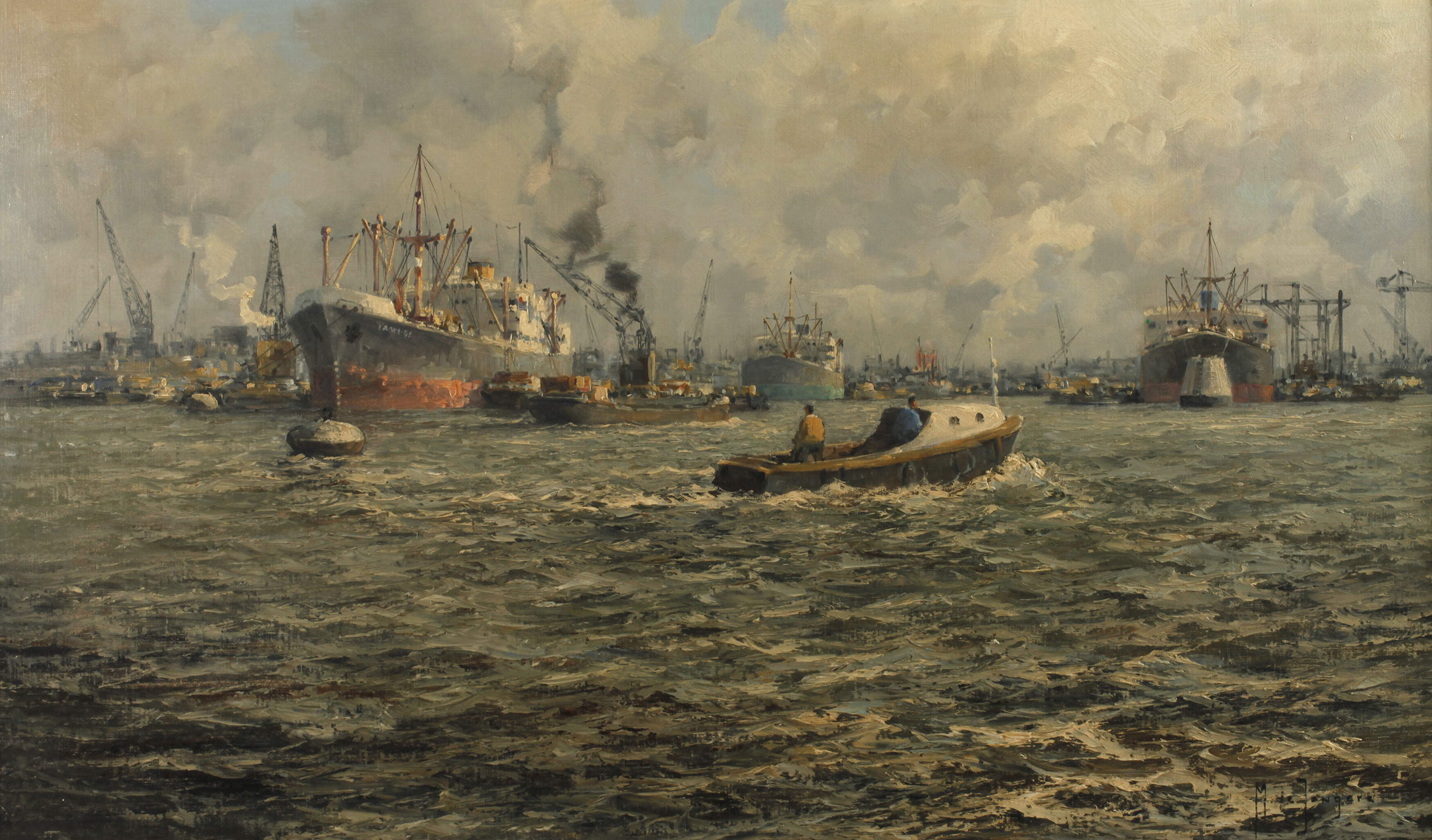 Marinus De Jongere, Industriehafenansicht