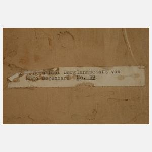 Hugo Degenhard, Berglandschaft