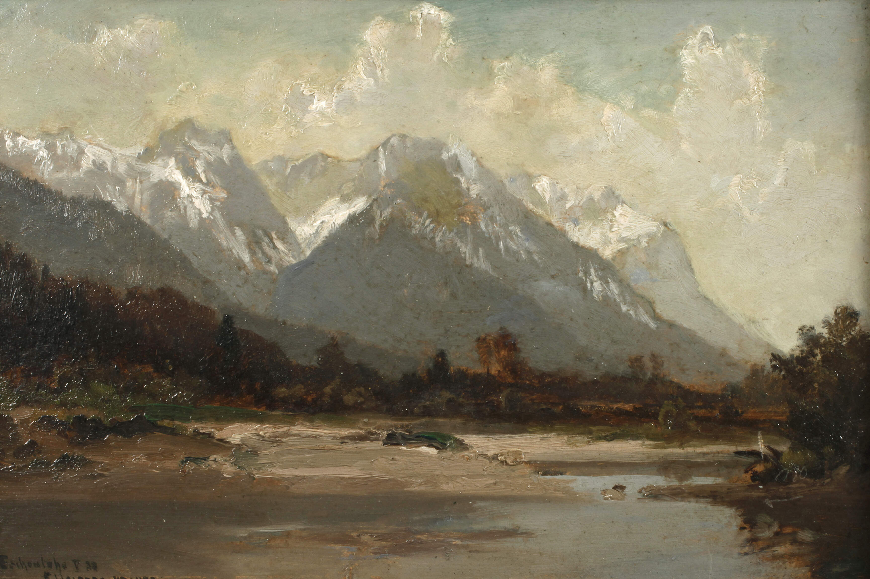 Fritz Halberg-Krauss, "Studie an der Loisach ..."