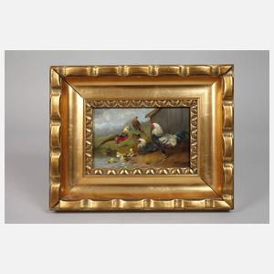 Max Hänger der Jüngere, attr., Federvieh am Teich